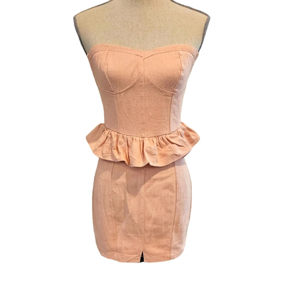 🚨NWT Fashion Nova Pink Denim Mini Dress